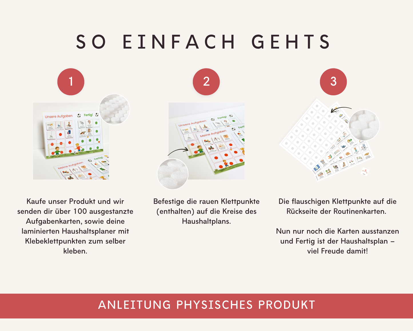 Haushaltsplan FUSSBALL inkl. Symbolkarten