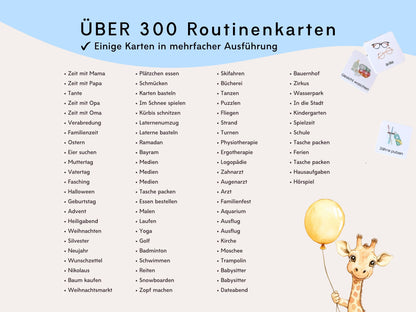 Wochenplaner inkl. Symbolkarten - Design ASTRONAUT - Personalisierbar