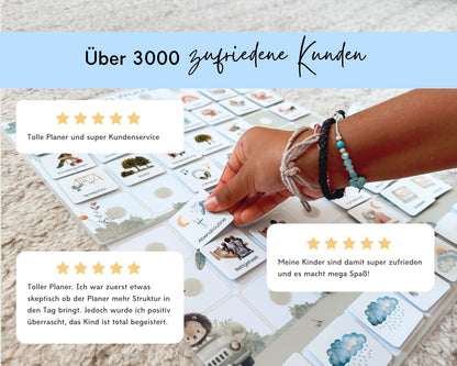 Wochenplaner inkl. Symbolkarten - Design ASTRONAUT - Personalisierbar