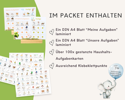 Haushaltsplan LUFTBALLON inkl. Symbolkarten