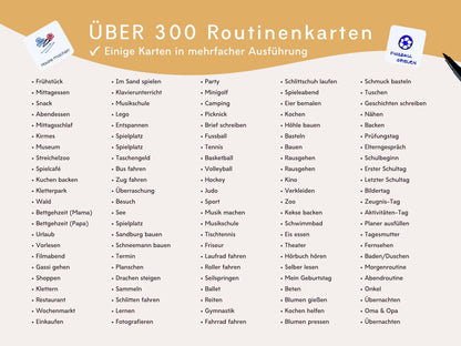 Wochenplaner inkl. Symbolkarten - Design BAGGER - Personalisierbar