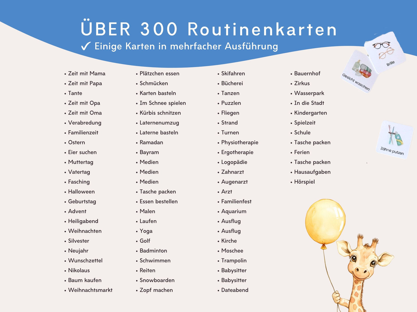 Wochenplaner inkl. Symbolkarten - Design BAGGER - Personalisierbar