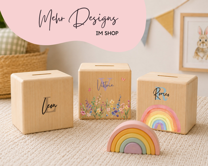 Mehr Designs der Holzspardose im Printshade Shop