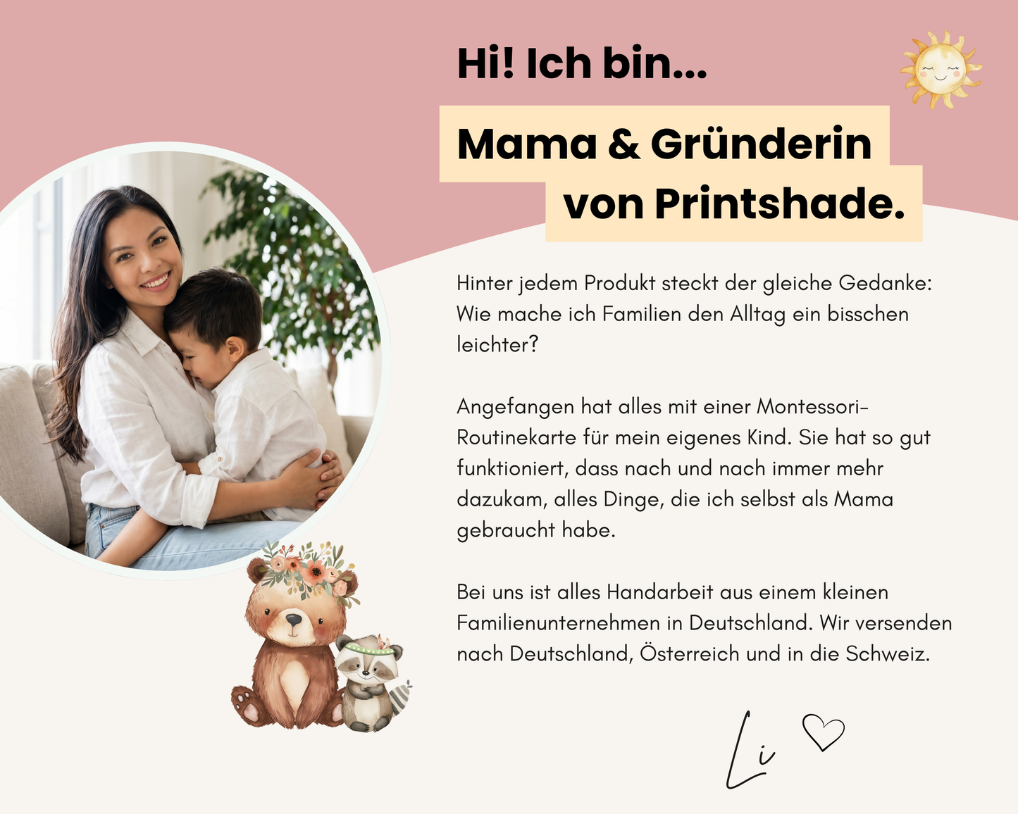 Erinnerungsbox personalisiert Blumen Rosa