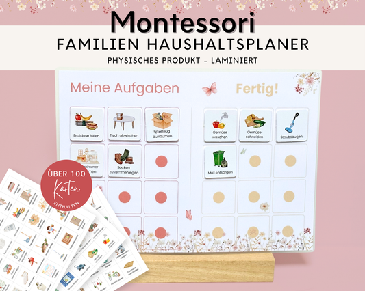 Haushaltsplan BLUMEN inkl. Symbolkarten