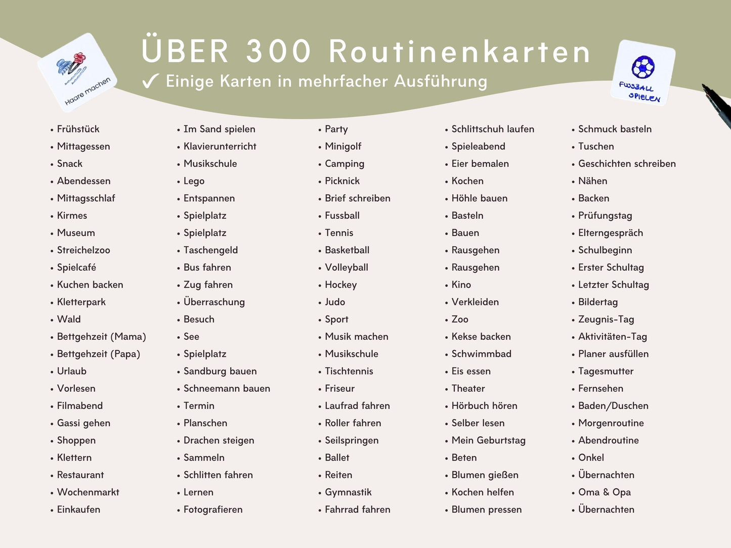 Wochenplaner inkl. Symbolkarten - Design WALDTIERE - Personalisierbar