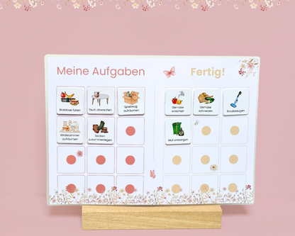 Haushaltsplaner BLUMEN inkl. Symbolkarten