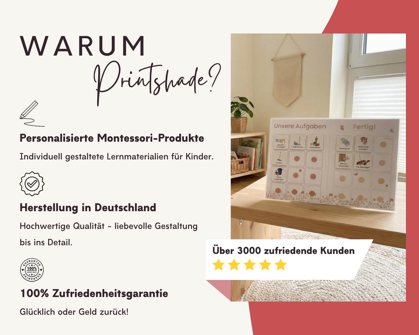 Haushaltsplan BLUMEN inkl. Symbolkarten