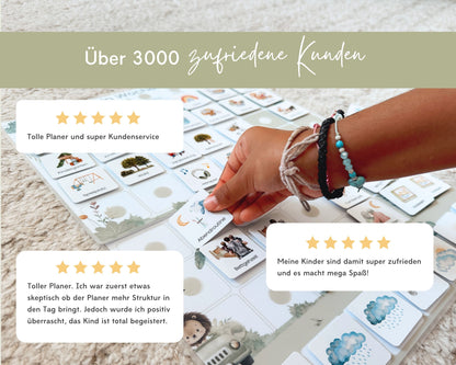 Wochenplaner inkl. Symbolkarten - Design WALDTIERE - Personalisierbar