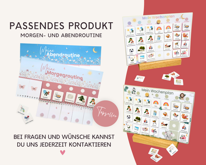 Haushaltsplan BLUMEN inkl. Symbolkarten