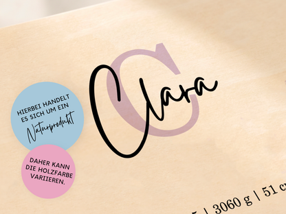 Erinnerungsbox personalisiert Name in 6 Farben