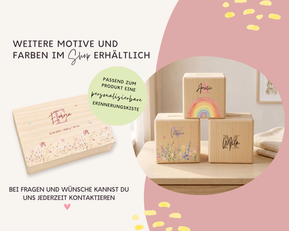 Weitere Motive und Farben im Shop, passend dazu die personalisierbare Erinnerungskiste