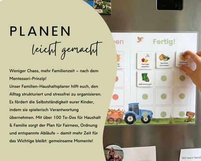 Haushaltsplan TRAKTOR inkl. Symbolkarten
