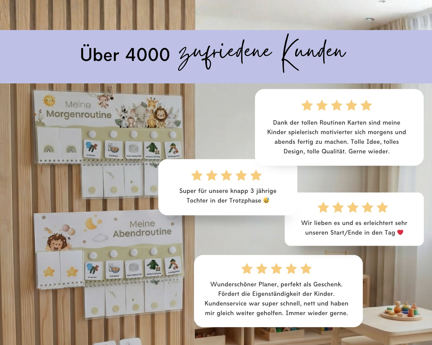 Routineplaner REGENBOGEN inkl. Symbolkarten