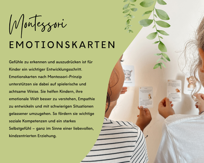 Emotionskarten 32 KARTEN - Design SAFARI TIERE