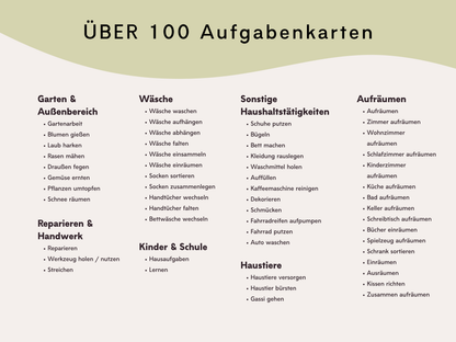 Haushaltsplan TRAKTOR inkl. Symbolkarten