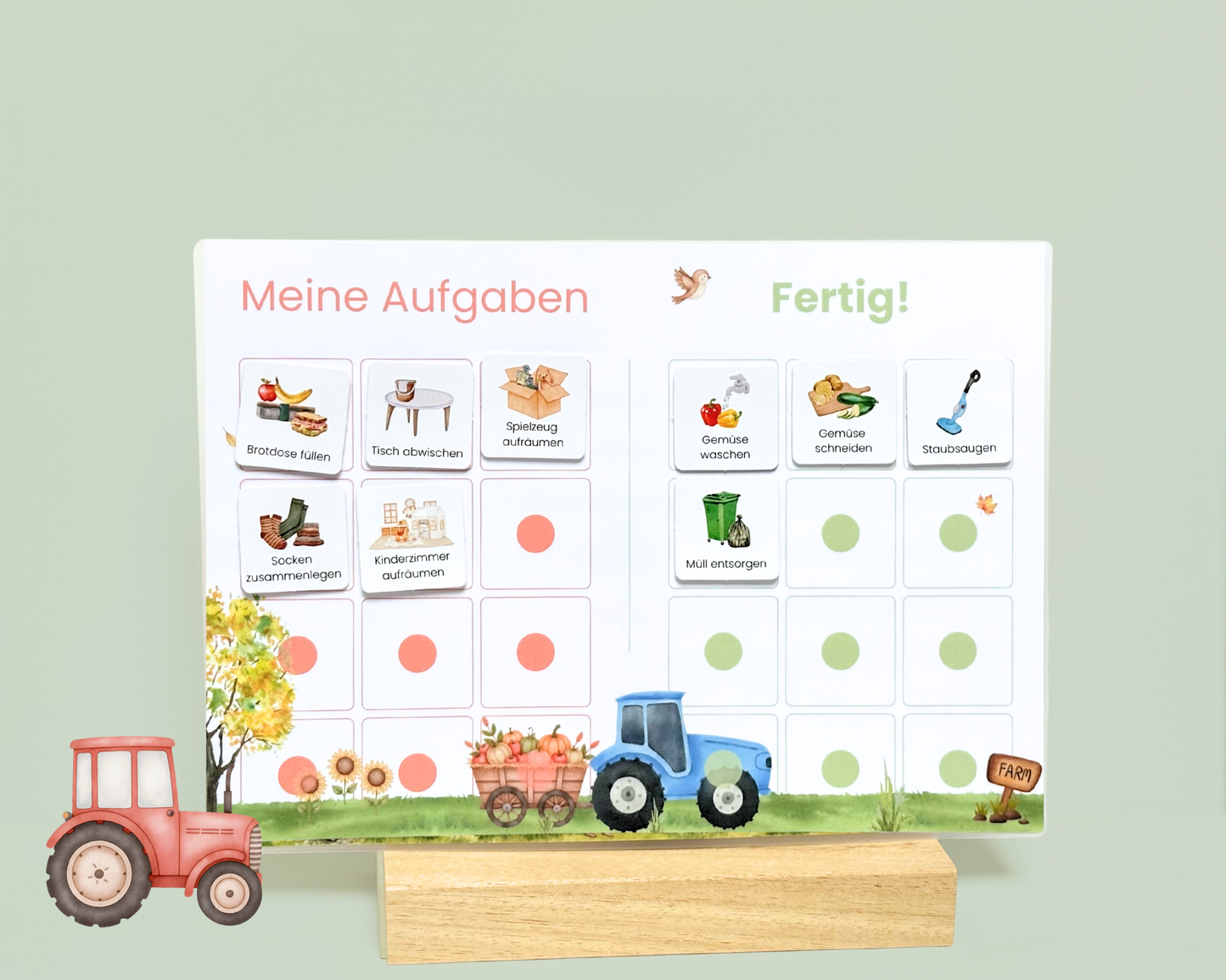 Haushaltsplaner TRAKTOR inkl. Symbolkarten
