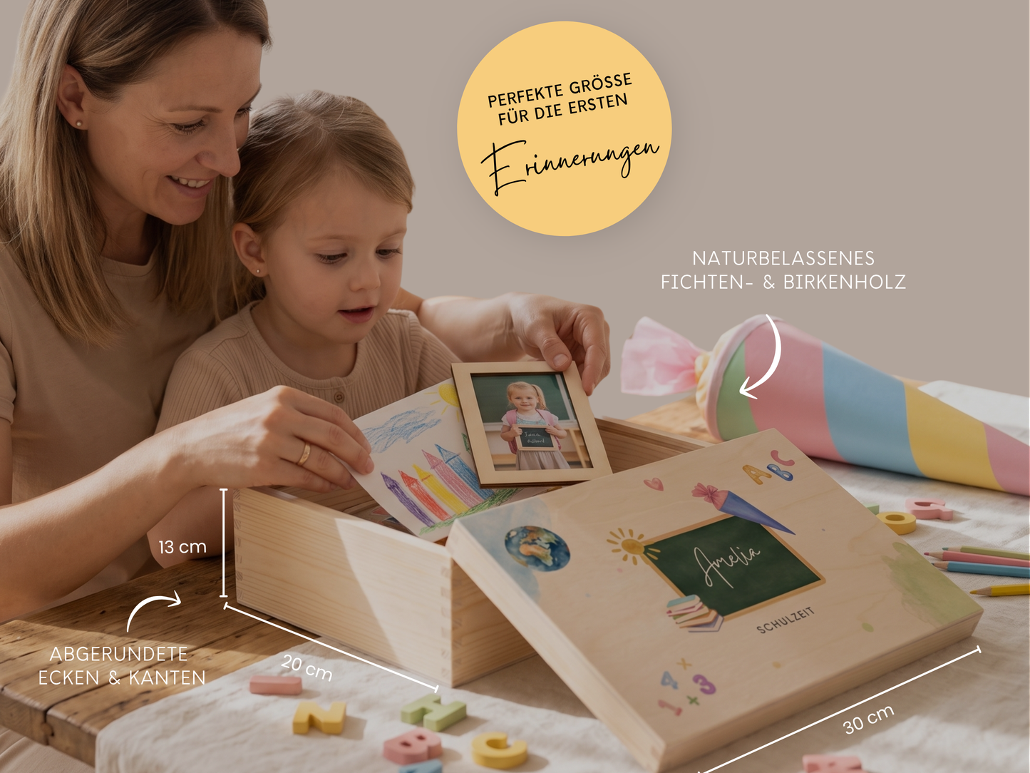 Erinnerungsbox personalisiert Erster Schultag Einschulung