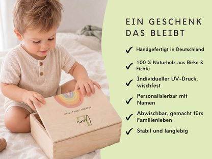 Erinnerungsbox personalisiert Blumenwiese Lila