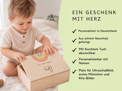 Erinnerungsbox personalisiert Blumenwiese Lila