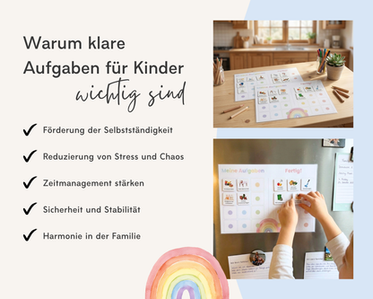 Haushaltsplan REGENBOGEN inkl. Symbolkarten