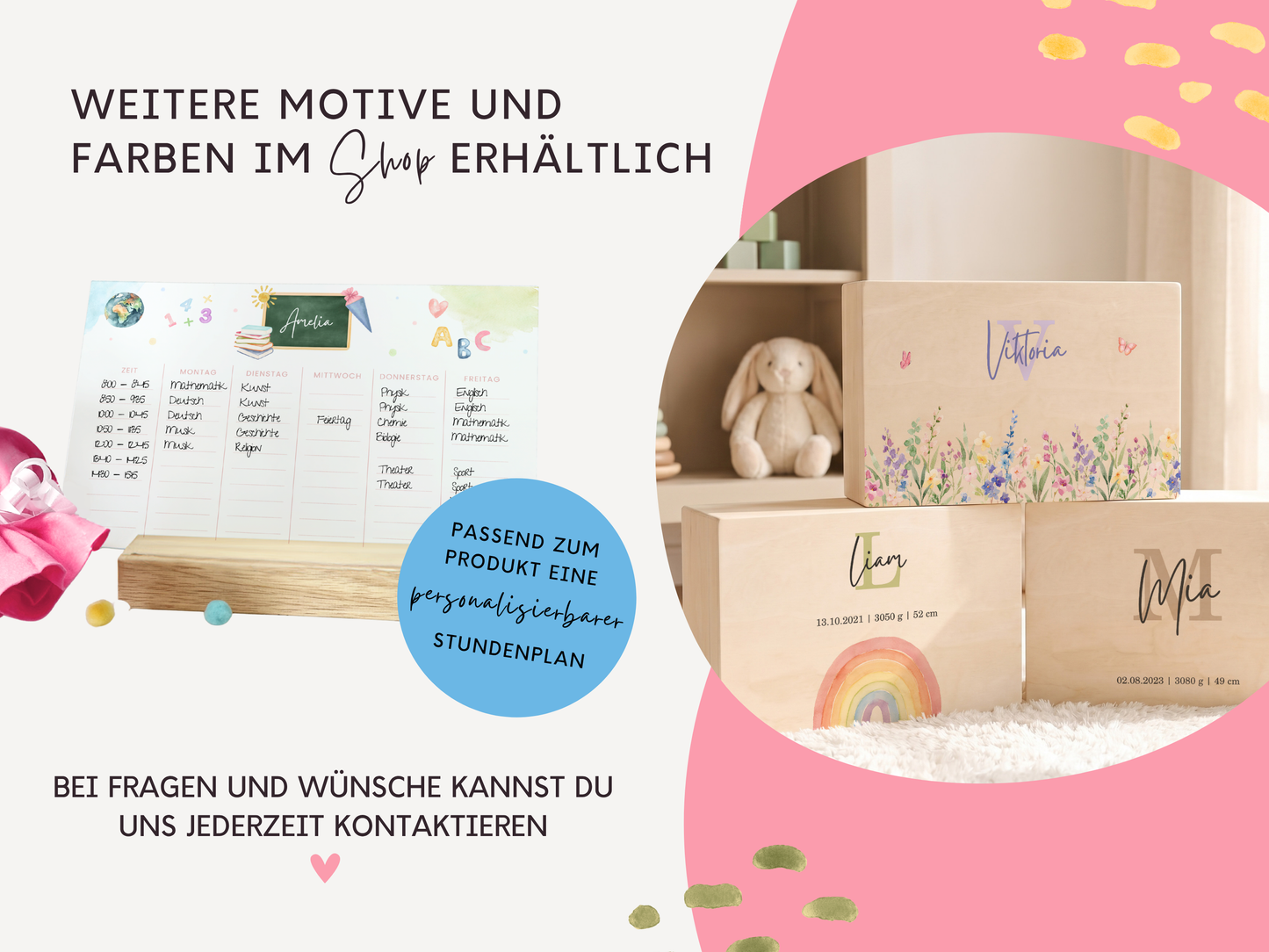 Erinnerungsbox personalisiert Erster Schultag Einschulung