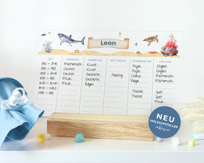 Stundenplan Acryl personalisierbar - Design MEER