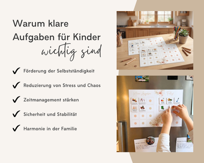 Haushaltsplan BEIGE inkl. Symbolkarten