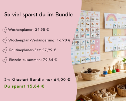 So viel sparst du im Kitastart-Bundle Regenbogen im Vergleich zum Einzelkauf