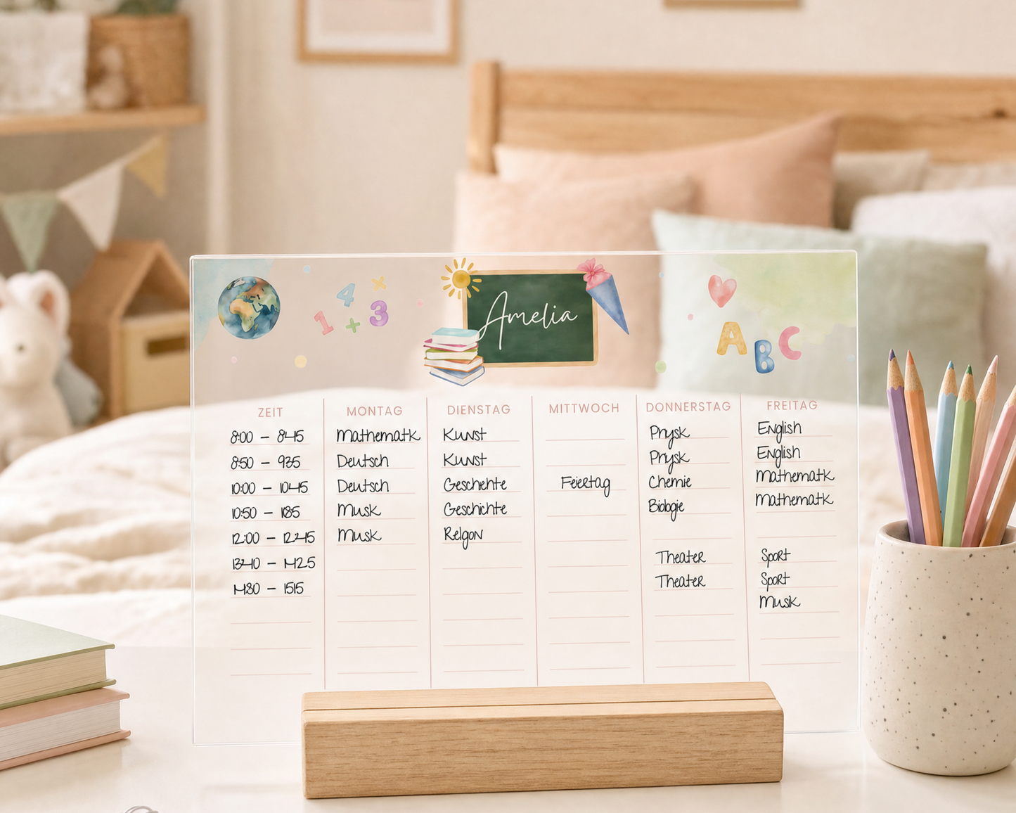 Stundenplan Acryl SCHULE
