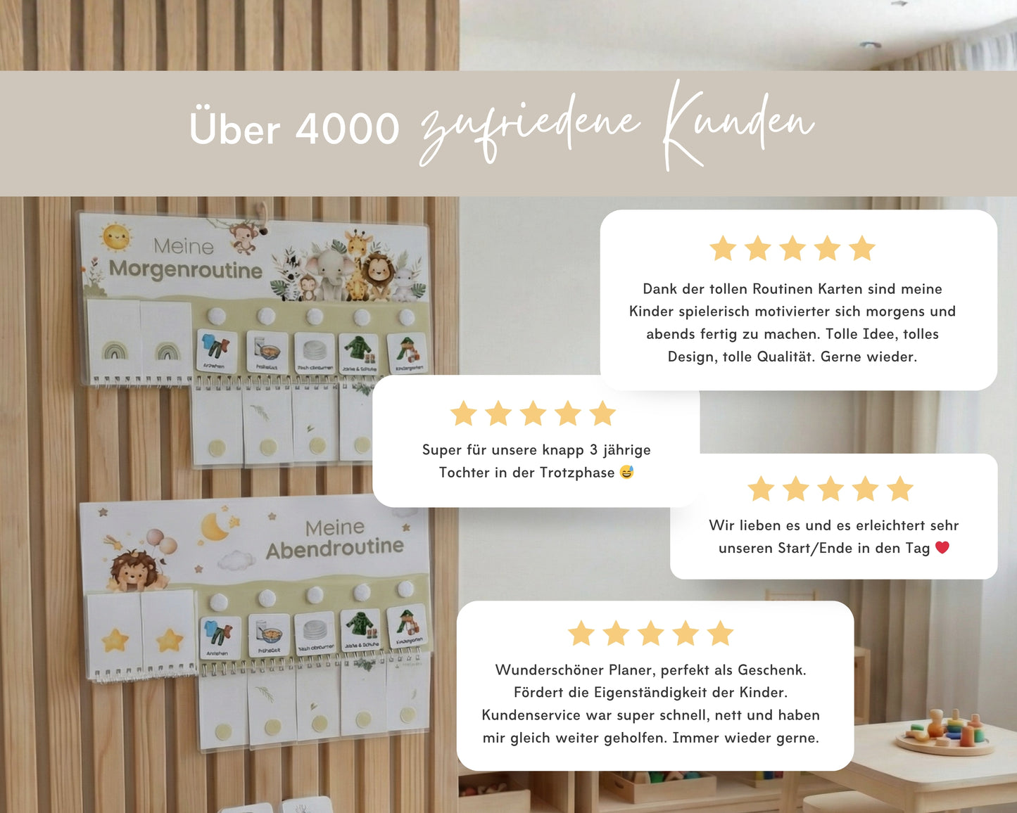 Routineplaner BOHO inkl. Symbolkarten