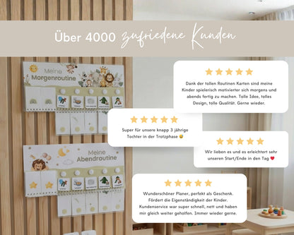 Routineplaner BOHO inkl. Symbolkarten