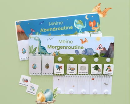 Routineplaner DINOSAURIER inkl. Symbolkarten