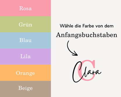 Erinnerungsbox personalisiert Name in 6 Farben