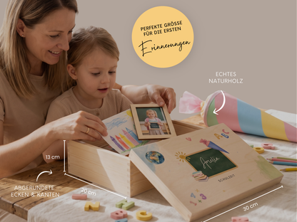 Erinnerungsbox personalisiert Erster Schultag Einschulung