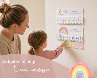 Routineplaner ROSA ELEFANT inkl. Symbolkarten