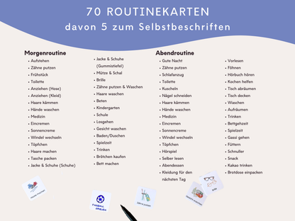 Routineplaner ASTRONAUT inkl. Symbolkarten
