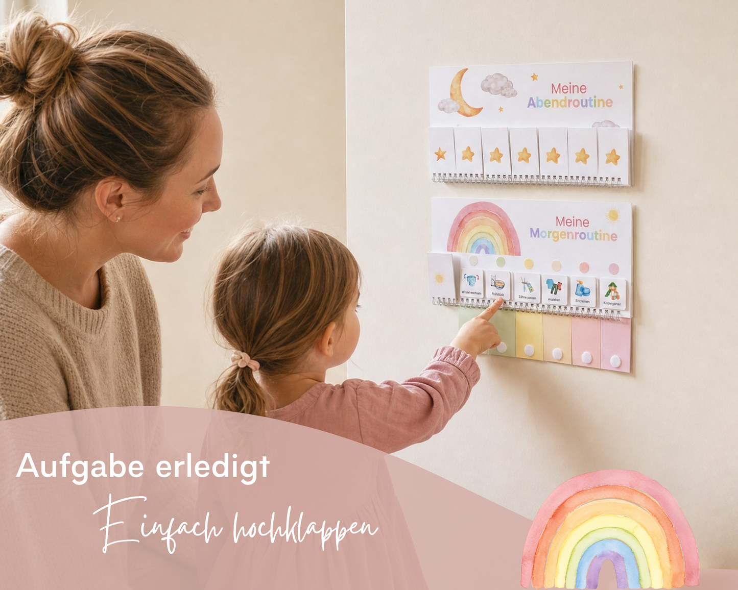 Routineplaner REGENBOGEN inkl. Symbolkarten