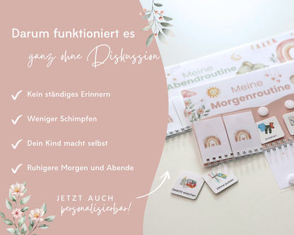 Routineplaner ROSA ELEFANT inkl. Symbolkarten