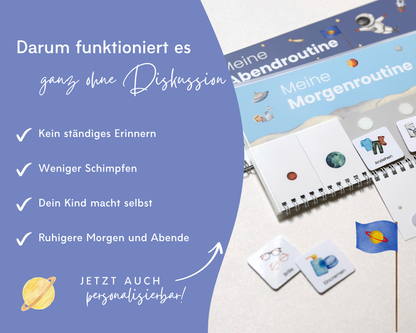 Routineplaner ASTRONAUT inkl. Symbolkarten