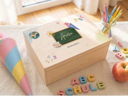 Erinnerungsbox personalisiert Erster Schultag Einschulung