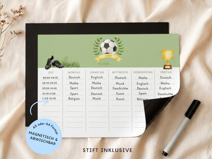 Stundenplan Magnet FUSSBALL