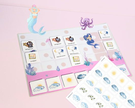 Wochenplan Verlängerung MEERJUNGFRAU ROSA 