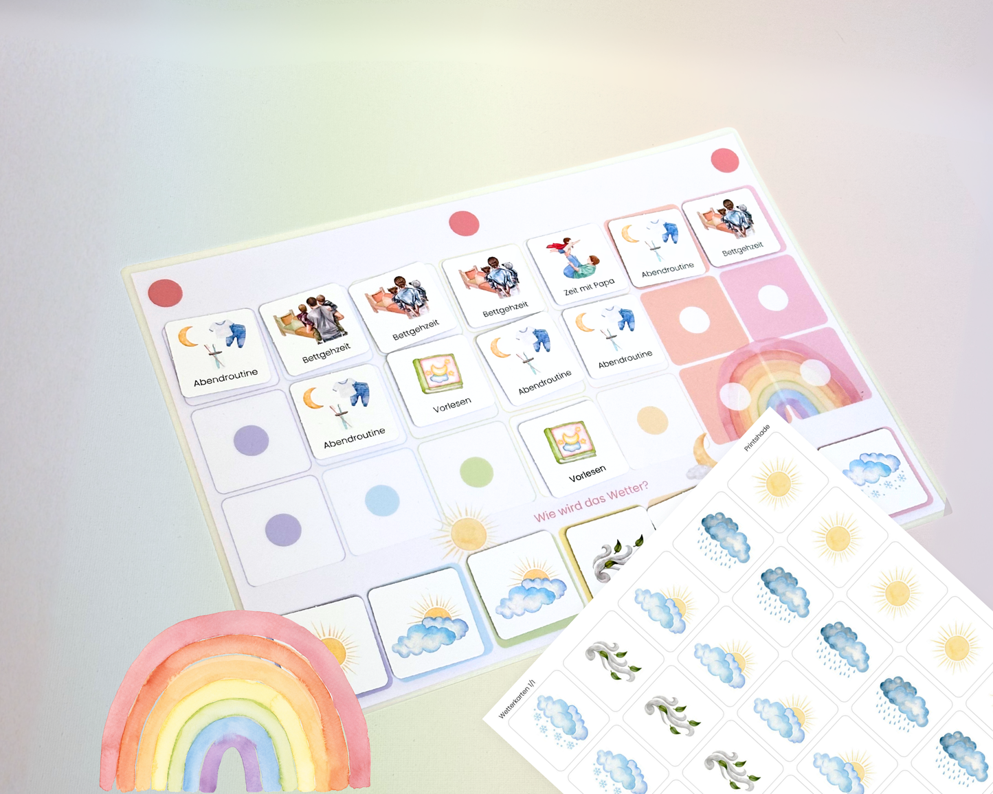 Wochenplaner Verlängerung REGENBOGEN 