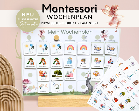 Wochenplaner inkl. Symbolkarten - Design FEEN - Personalisierbar