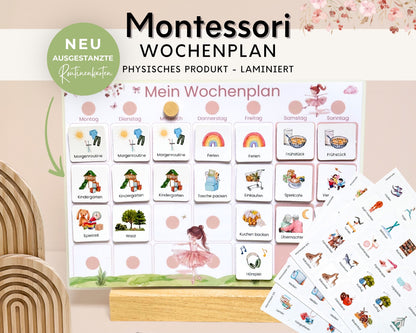 Wochenplaner inkl. Symbolkarten - Design BALLERINA - Personalisierbar