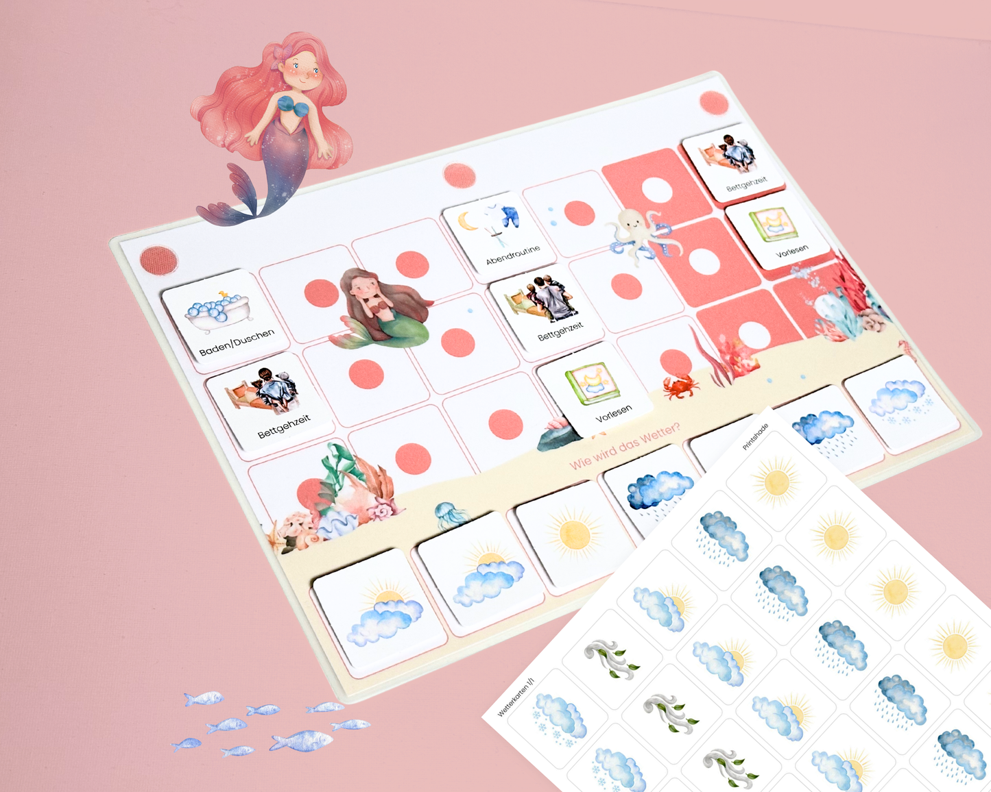 Wochenplan Verlängerung MEERJUNGFRAU ROT 