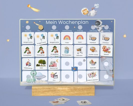 Wochenplan ASTRONAUT inkl. Symbolkarten