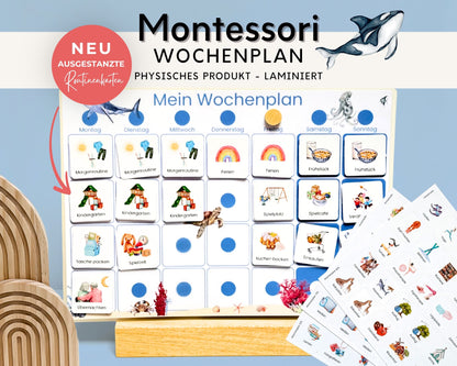 Wochenplaner inkl. Symbolkarten - Design MEER - Personalisierbar
