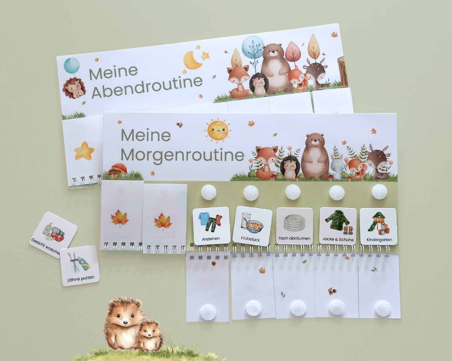 Routineplaner WALDTIERE inkl. Symbolkarten